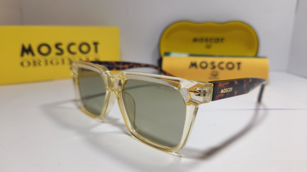 MOSCOT Classic Sunglasses – Yellow Crystal Edition