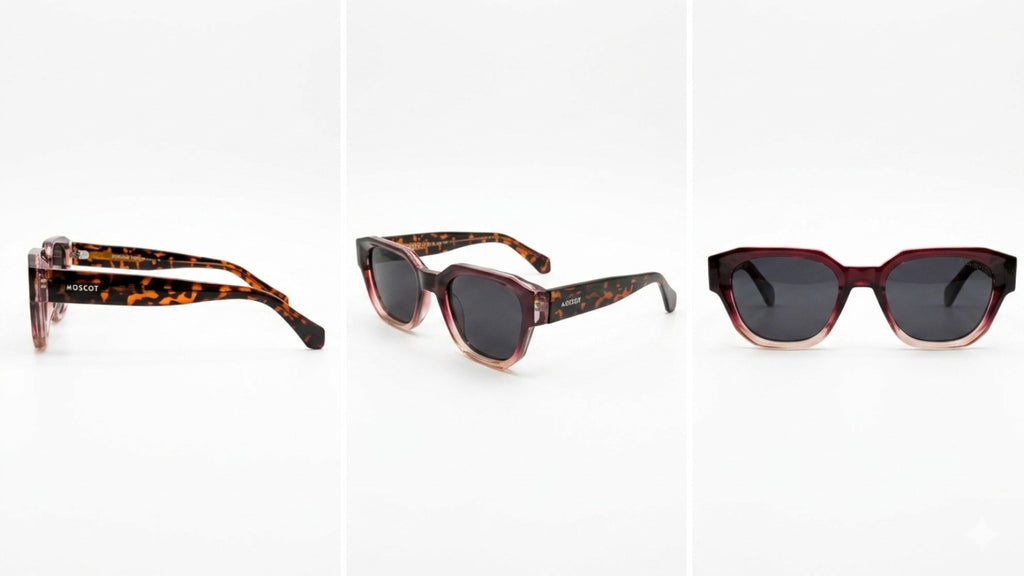 🕶️ MOSCOT Classic Sunglasses – Burgundy Tortoise Edition