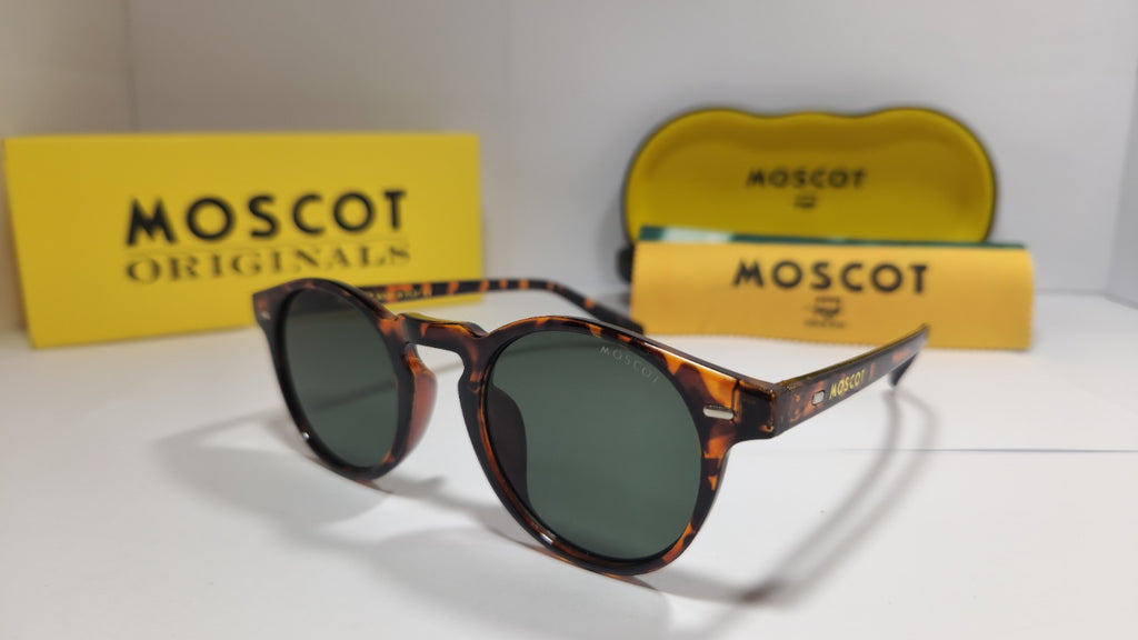 🕶️ MOSCOT Classic Sunglasses – Tortoise Green Edition