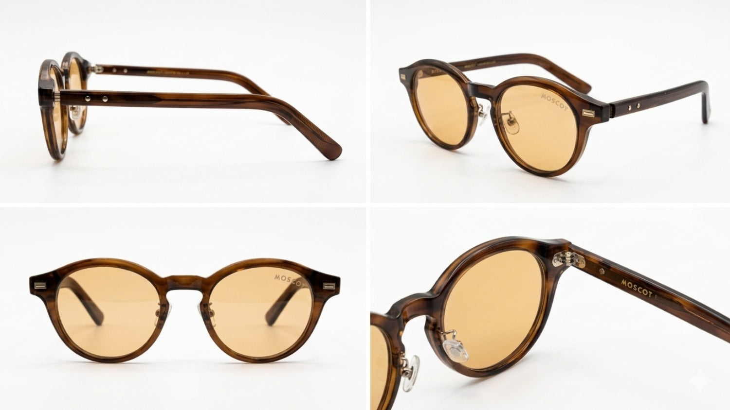 🕶️ MOSCOT Classic Sunglasses – Brown Transparent Edition