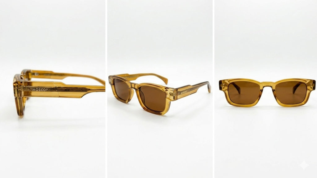 🕶️ MOSCOT Amber Sunglasses – Honey Brown Edition