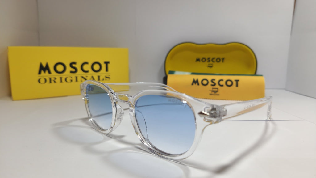 🕶️ MOSCOT Crystal Sunglasses – Ice Blue Edition