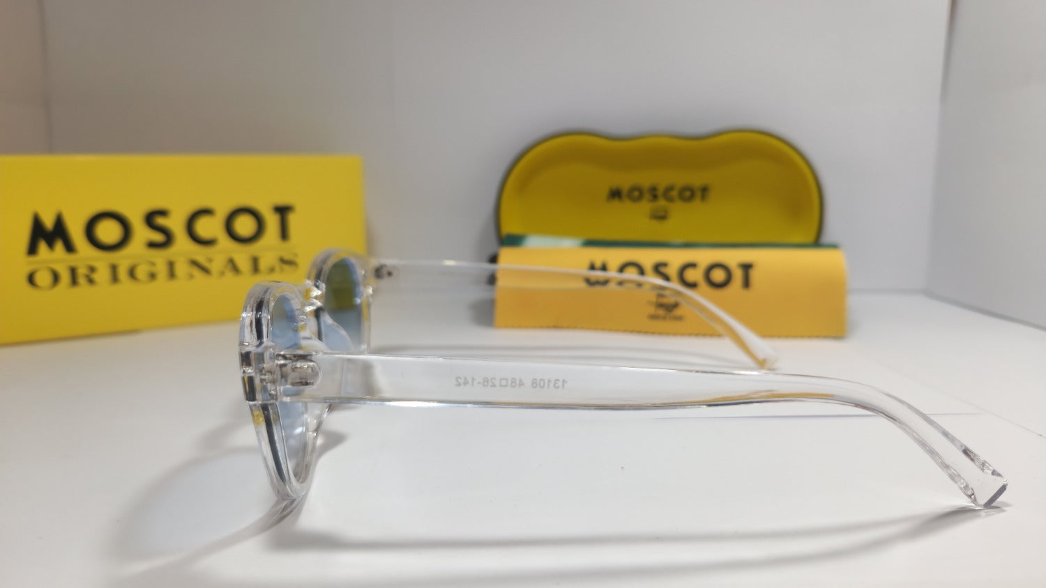 🕶️ MOSCOT Crystal Sunglasses – Ice Blue Edition